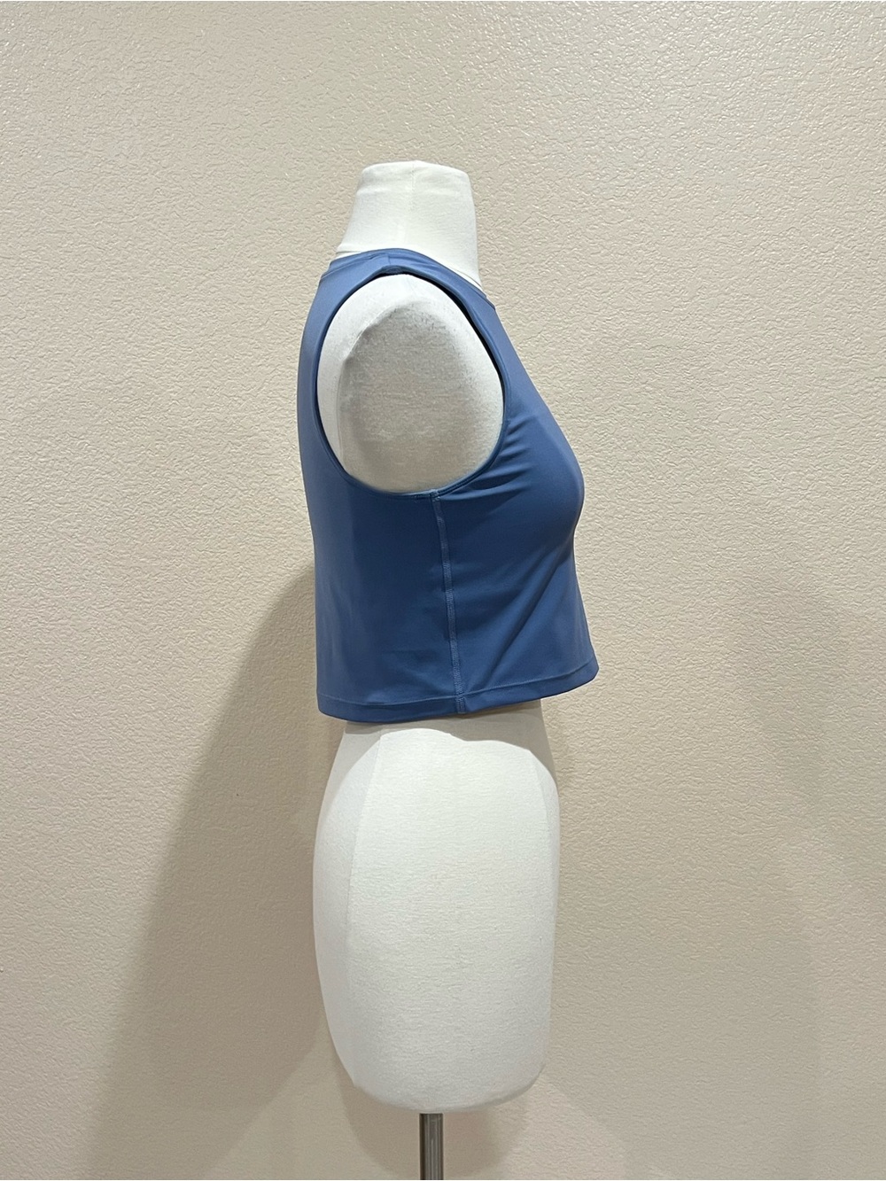 Baydi Slate Blue High Collar Sports Bra Tank Size Medium - Picture 9 of 10